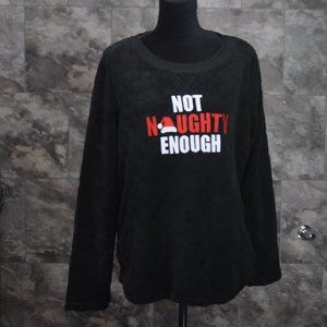 Not naughty enough xl sleepwear sweater
